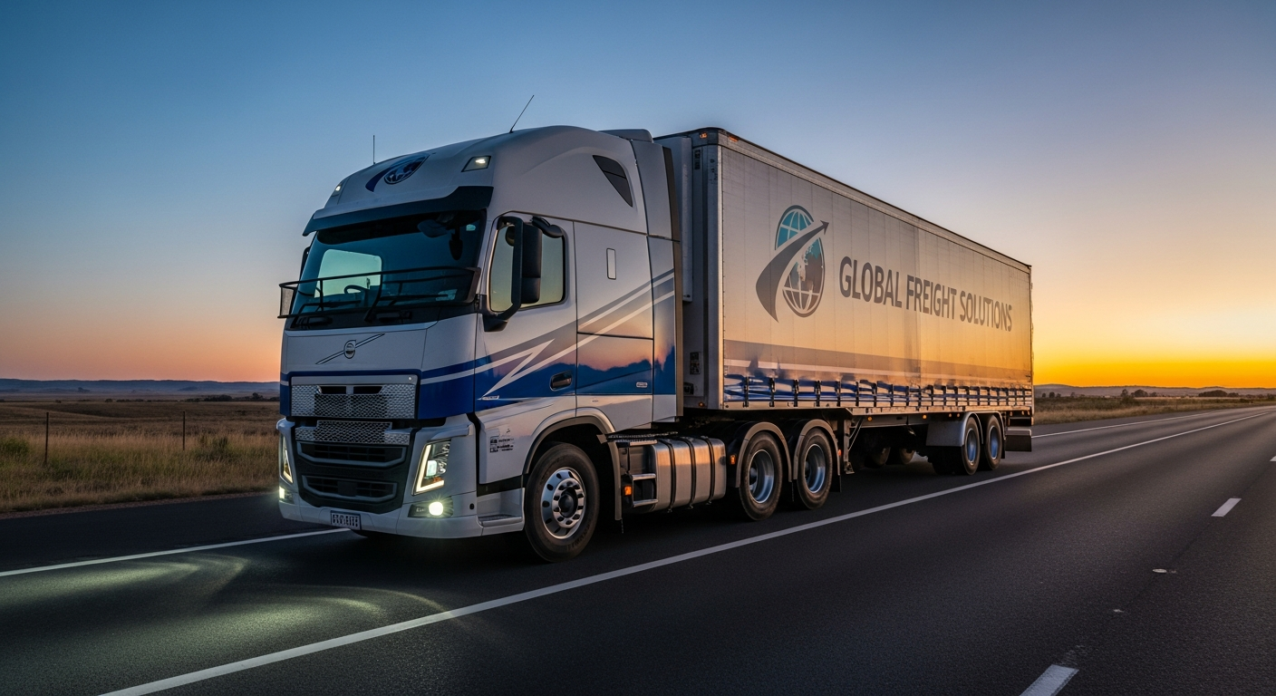 PSC Solutions dry van semi-truck